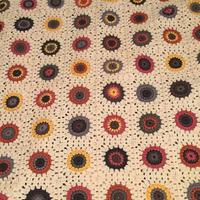 Sunflower Inspired Granny Square Afghan - Project by Vorlicek