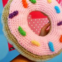 Big Donut Cushion with Sprinkles