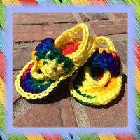 Tie-Dye Look Baby Sandals - Project by Alana Judah