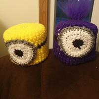 minion and evil minion toilet paper covers