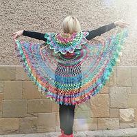 Crochet Bohemian Vest, Rainbow Bohemian Vest, Multicolor Festival, Hippie Bolero