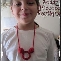 Crochet Mickey Necklace