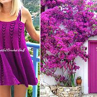 Crochet Purple Dress Free Pattern - Project by janegreen