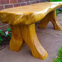 Solid Oak Garden Bench