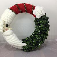Santa and Christmas tree wreath  - Project by Lisa
