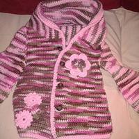 pink camo little girl sweater