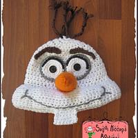 Olaf Crochet Snowman Hat - Project by Heather Macias