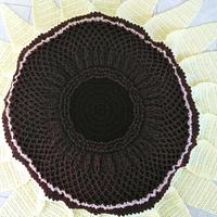 Lemon Queen Sunflower Beanbag and Rug Pattern - Project by Flawless Crochet Flowers