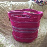 Crochet basket stash buster - Project by MamaLou60