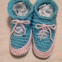 Crocheted Sneaker Slippers