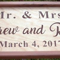 Mr. and Mrs. Wedding/Anniversary Signs