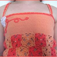 Just Peachy Crochet Halter