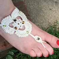 Beaded Barefoot Sandals - Project by Alana Judah