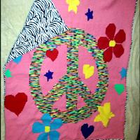 Peace Flowers Graphghan