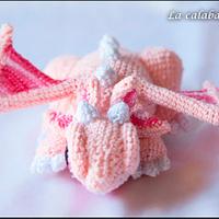 Pink Crochet Dragon - La Calabaza de Jack