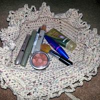Drawstring makeup bag. - Project by crokaren