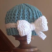 Textured Beanie with Bow - Project by Alana Judah