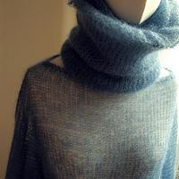 Feather Bat and neck warmer - Project by Manualnia