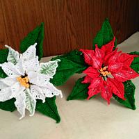 Crochet Poinsettias - Project by Flawless Crochet Flowers