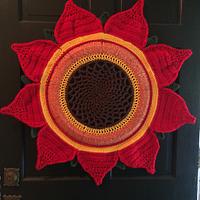 Red Sunflower Wreath