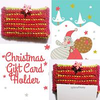 Christmas Gift Card Holder Free Crochet Pattern - Project by rajiscrafthobby