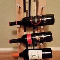 Wine rack version 2 - mix and match w/ glass tile - Project by David E.
