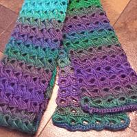 Broomstick lace Scarf - Project by MeMe