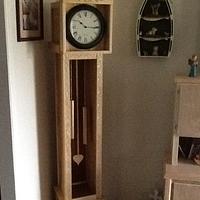 finish look-a-like grandfather clock