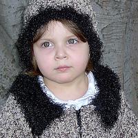 Little Leopard Tunisian Crochet Jacket and Crochet Hat