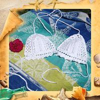 Cotton bikini top - Project by Alana Judah
