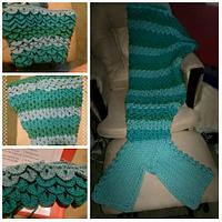 Adult Mermaid Crocodile Stitch Blanket - Project by Jenni0605