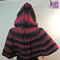 Hooded Cabled Cape - Project by JessieAtHome