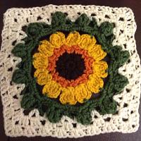 Sunflower afghan