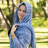 Silk Cloud Waves Shawl