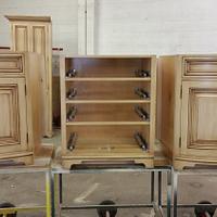 Double bow front vanity  - Project by Les Hastings