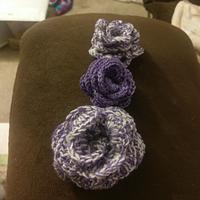 Flowers for collars - Project by Down Home Crochet