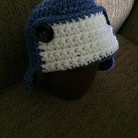 Crocheted baby aviator hat - Project by Shirley