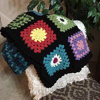 Vintage Granny Square Afghan