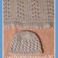 Blue Crochet Baby Blanket - Project by CharlenesCreations 