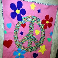 Peace Flowers Graphghan - Project by klharper14
