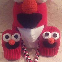 Elmo Hat & Mitts - Project by Craftybear