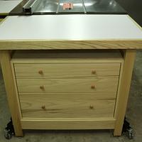 Outfeed Table/Workbench With Storage - Project by kdc68