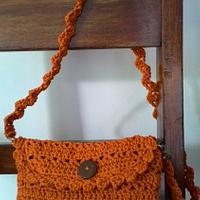 v-stitch small purse 