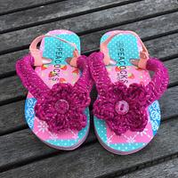 Crochet Flip Flops - Kids - Project by Rubyred0825