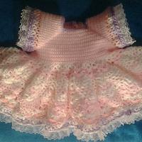 baby lace trimmed dress - Project by flamingfountain1