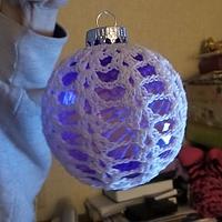 Crochet ornament bulb