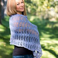 Silk Cloud Waves Shawl