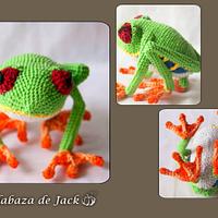 Crochet frog - La Calabaza de Jack