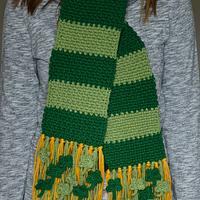 Lucky Moss Stitch Scarf - Project by Chelsea