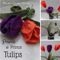 Prince & Princess Tulips - Project by Flawless Crochet Flowers